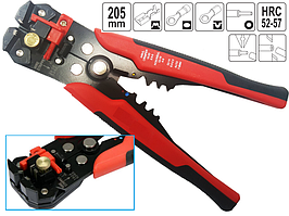 Кліщі для зачищення й обтискання кабелю HL-766 стрипер-кримпер автоматичний 0,5-6 мм