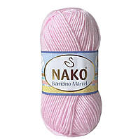 Nako BAMBINO MARVEL (Бамбiно марвел) № 9033-3661 рожевий (Пряжа, нитки для в'язання)