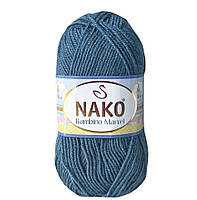 Nako BAMBINO MARVEL (Бамбiно марвел) № 9038 (185) джинс (Пряжа, нитки для в'язання)