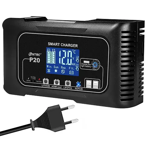 Інтелектуальний імпульсний зарядний пристрій 12V/20A-24V/10A LM40401, фото 1