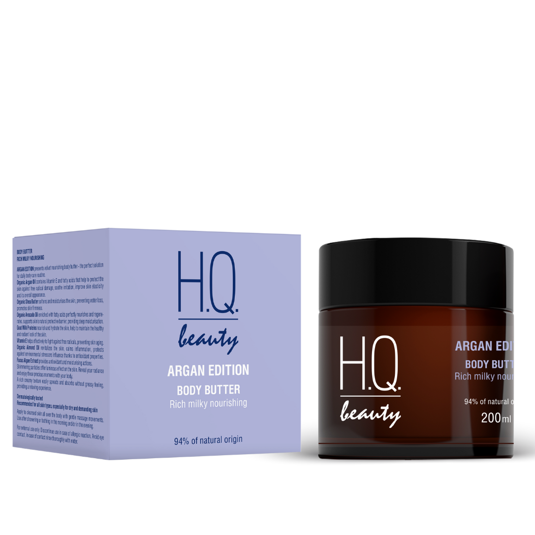 Масло з молочним протеїном для тіла інтенсивне живлення H.Q.Beauty Argan Edition 200мл
