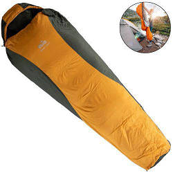 Спальний мішок-кокон Tramp Windy Light. Оранж. 220х80/55 см. -10/+10 °C. Правий. Кемпінговий спальник