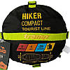 Спальний мішок-кокон Tramp Hiker Regular. Зелений. 220х80/55см. -20/+0°C. Левий. Кемпінговий спальник, фото 8