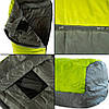 Спальний мішок-кокон Tramp Voyager Long. Зелений. 230х90/55 см. -10/+5 °C. Правий. Кемпінговий спальник, фото 6