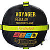 Спальний мішок-кокон Tramp Voyager Long. Зелений. 230х90/55 см. -10/+5 °C. Правий. Кемпінговий спальник, фото 8