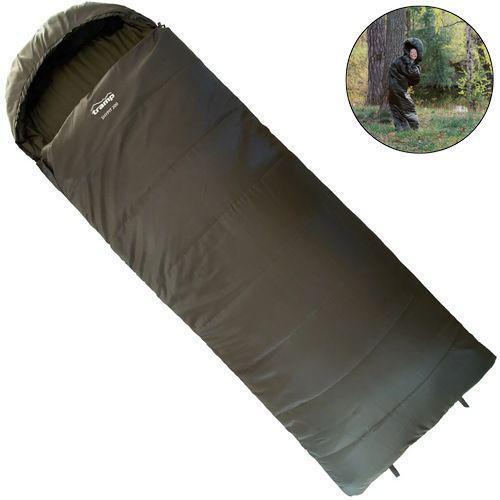 Спальний мішок-ковдра з капюшоном Tramp Shypit 400XL. Олива. 220х100 см. -10/+0 °C. Правий. Кемпінговий спальник