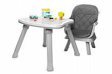 Дитячий стільчик для годування 4BABY 97 x 58 x 58 cm MASTER23-GRAY, фото 5
