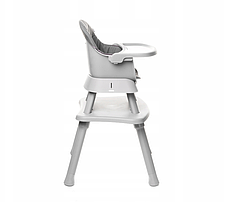 Дитячий стільчик для годування 4BABY 97 x 58 x 58 cm MASTER23-GRAY, фото 4