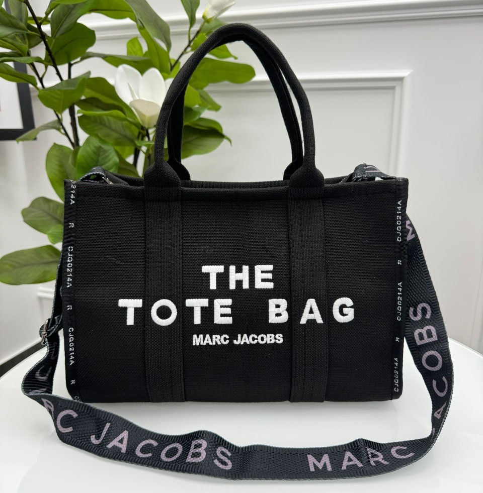 Сумка жіноча THE jacquard medium TOTE BAG текстиль чорний