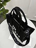 Сумка жіноча THE jacquard medium TOTE BAG текстиль чорний, фото 6