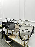 Сумка жіноча THE jacquard medium TOTE BAG текстиль чорний, фото 9