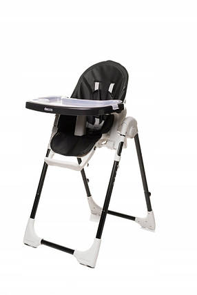 Дитячий стільчик для годування 4BABY 109 x 53 x 67 cm DECCO Black, фото 1