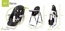 Дитячий стільчик для годування 4BABY 109 x 53 x 67 cm DECCO Black, фото 5