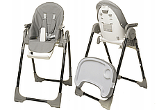 Дитячий стільчик для годування 4BABY 109 x 53 x 67 cm DECCO Grey, фото 4