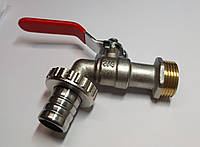 Кран 3/4" (пиво) зі сталевою кулею