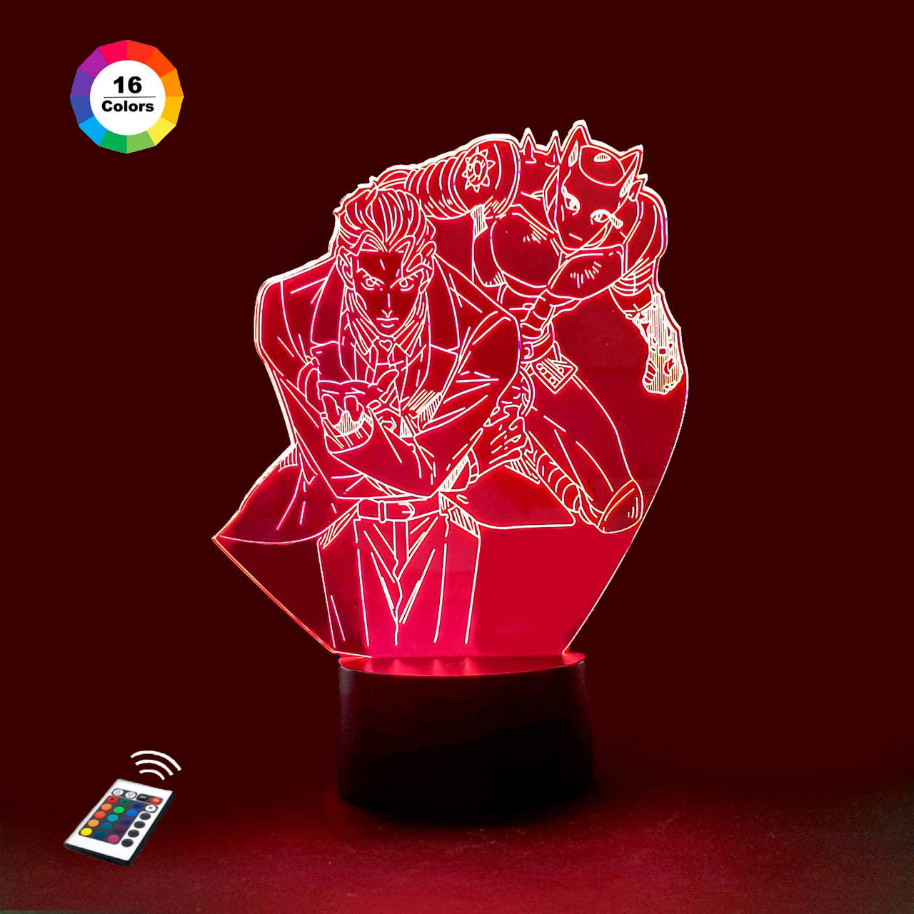 3D світильник нічник з пультом "Кіра Йошикаге, Кілер Квін" 3DTOYSLAMP