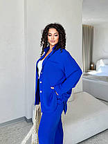 Костюм жіночий брючний з рубашкою, фото 2