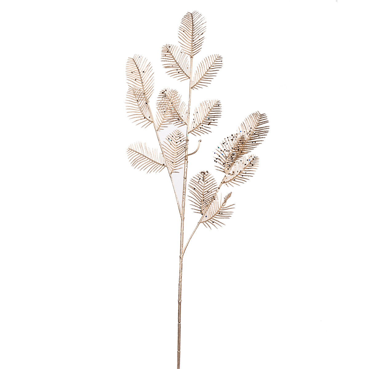 Гілка декоративна Yes! Fun 74 см, золото, гліттер (973893), фото 1