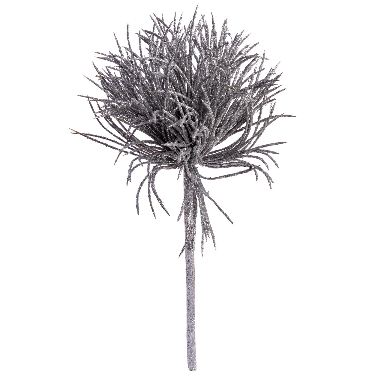 Гілка декоративна Yes Fun Аліум d.20см срібло гліттер (974608), фото 1