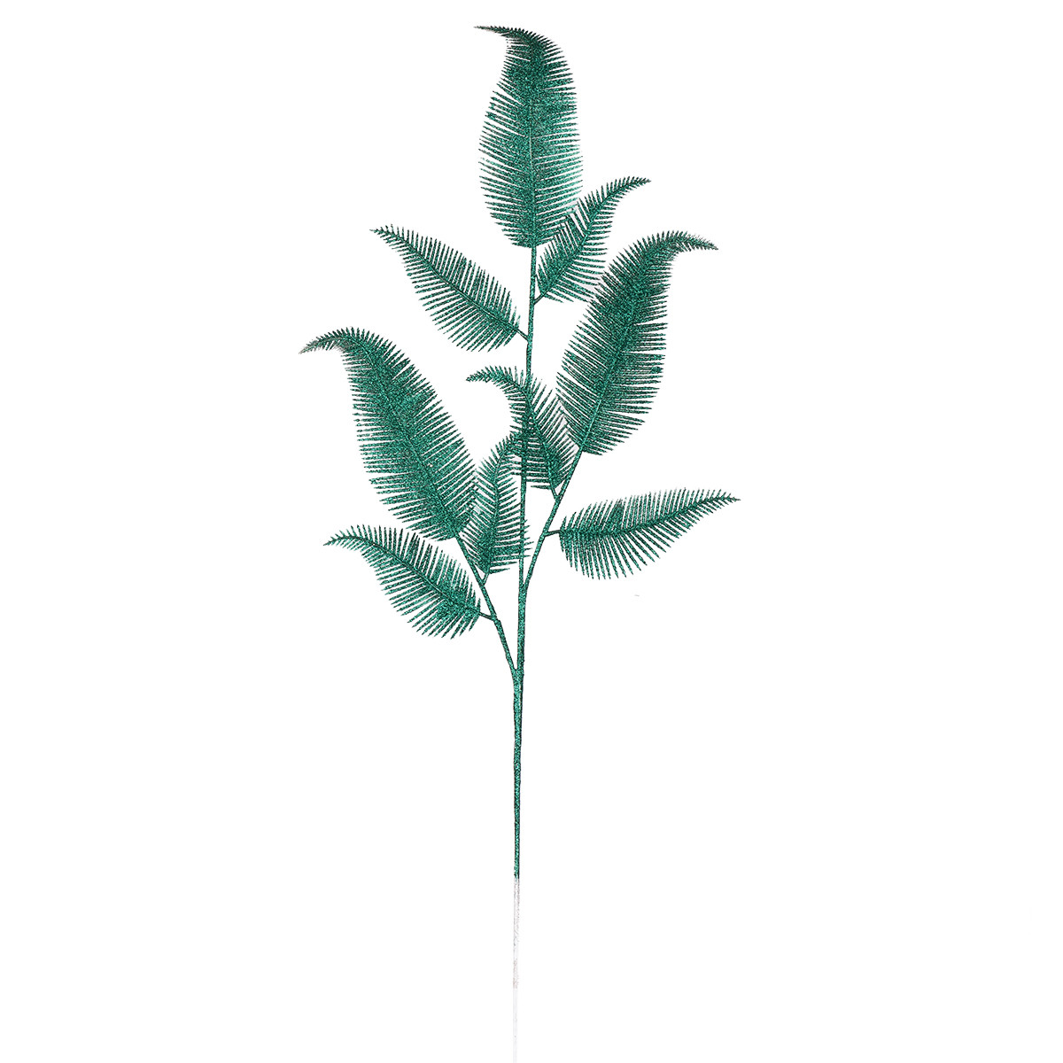 Гілка декоративна Yes Fun 93 см зелена гліттер (974118), фото 1