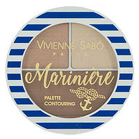 Палетка для контурингу обличчя Vivienne Sabo Mariniere Palette Contouring  02, 6 г