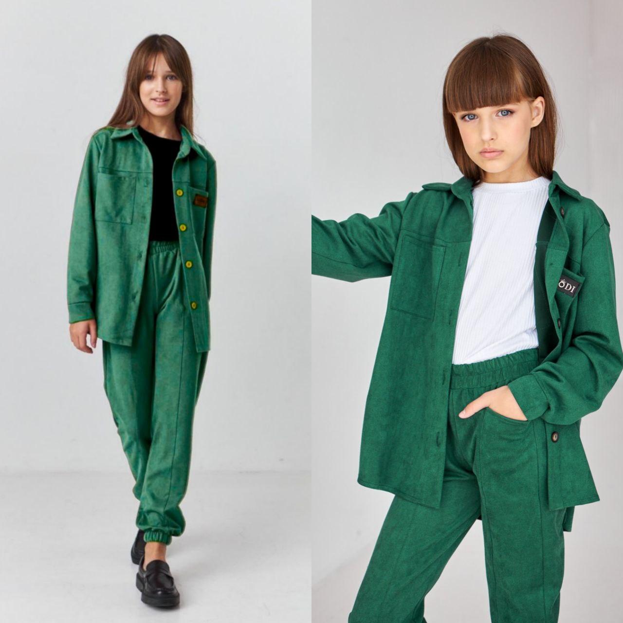 Костюм на Дівчинку 110 см 002759 Смарагд