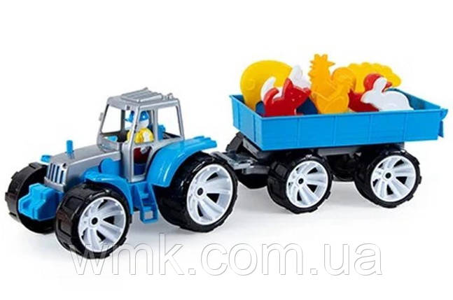 Трактор Ферма кольоровий 007 12 Бамсик дитяча іграшка, фото 1