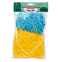 Наполнитель бумажный SANTI микс 2 цвета 30 г желтый и синий (742893)