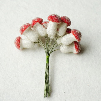 Гриб декоративний Yes! Fun Мухомор 2см 5 шт/пучок зацукрований (974385), фото 1