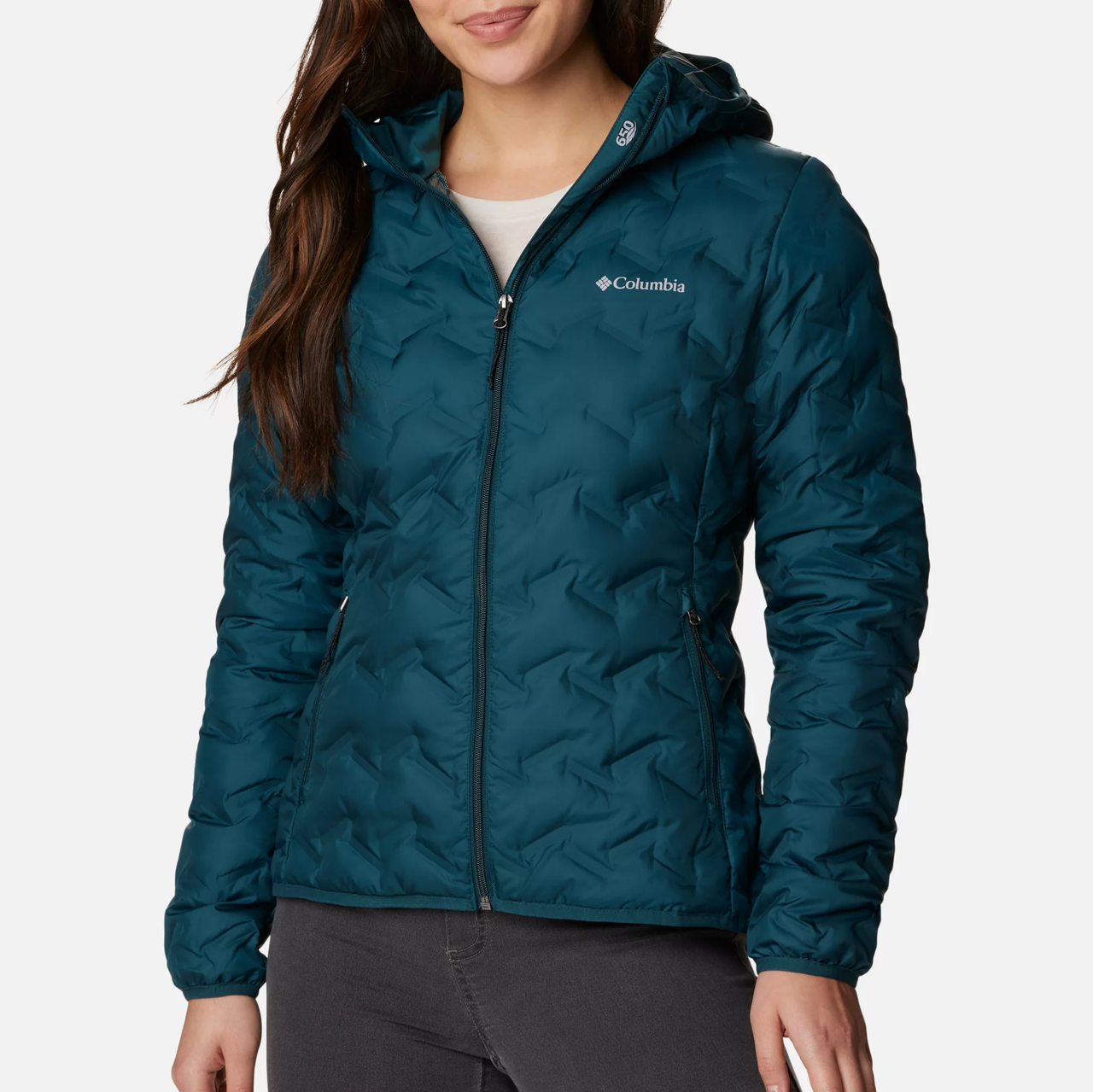Пуховик жіночий Columbia Delta Ridge Down Hooded Jacket РОЗМІР XS