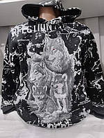 Худі чоловічі теплі на флісі (Розміри: 44-54) виробництва Туреччина