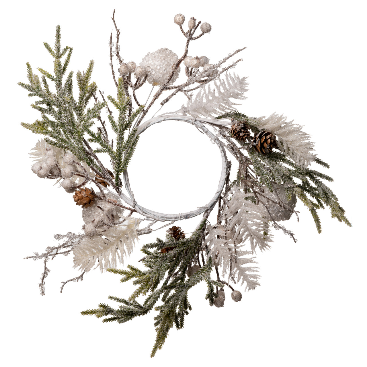 Декоративний вінок з білими кулями 11 см YES! Fun (974779), фото 1