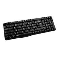 Клавіатура Rapoo E1050 wireless Black чорна, класична, радіо інтерфейс, бездротова