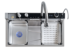 Мийка Handmade MONRO 8045 (3/1.0/220) багатофункціональна з нержавіючої сталі Satin