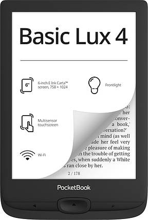 Електронна книга PocketBook 618 Basic Lux 4 Ink Black (PB618-P-CIS), фото 1