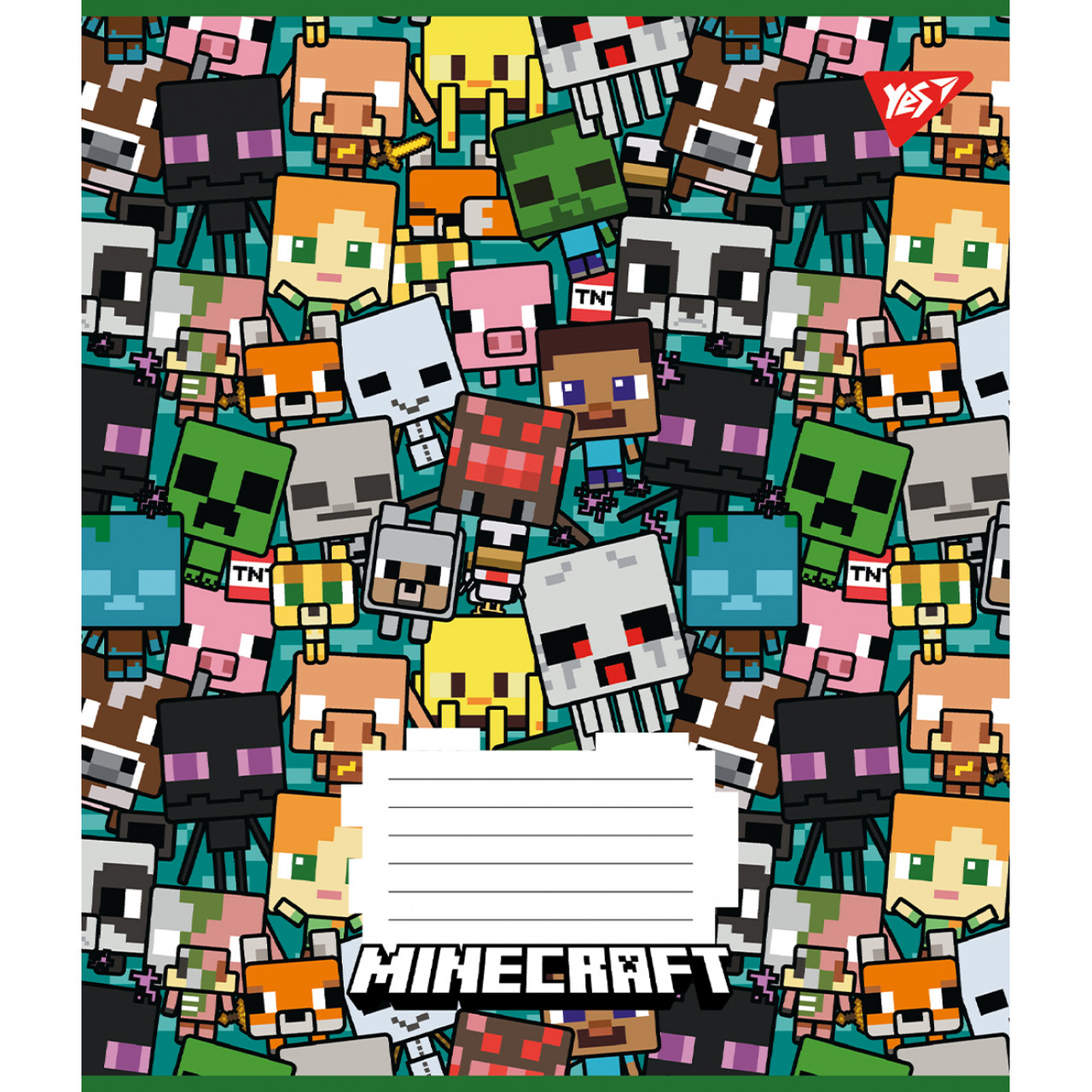 Зошит шкільний А5/12 лінія Yes Minecraft набір 25 шт (766950)
