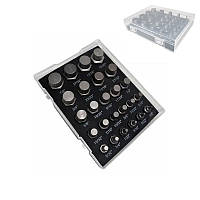 Біти для викручування саморізів болтів 25 шт. зовнішня різь, у кейсі