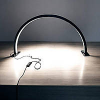 Лампа арка LED безтіньова настільна зі стразами чорна