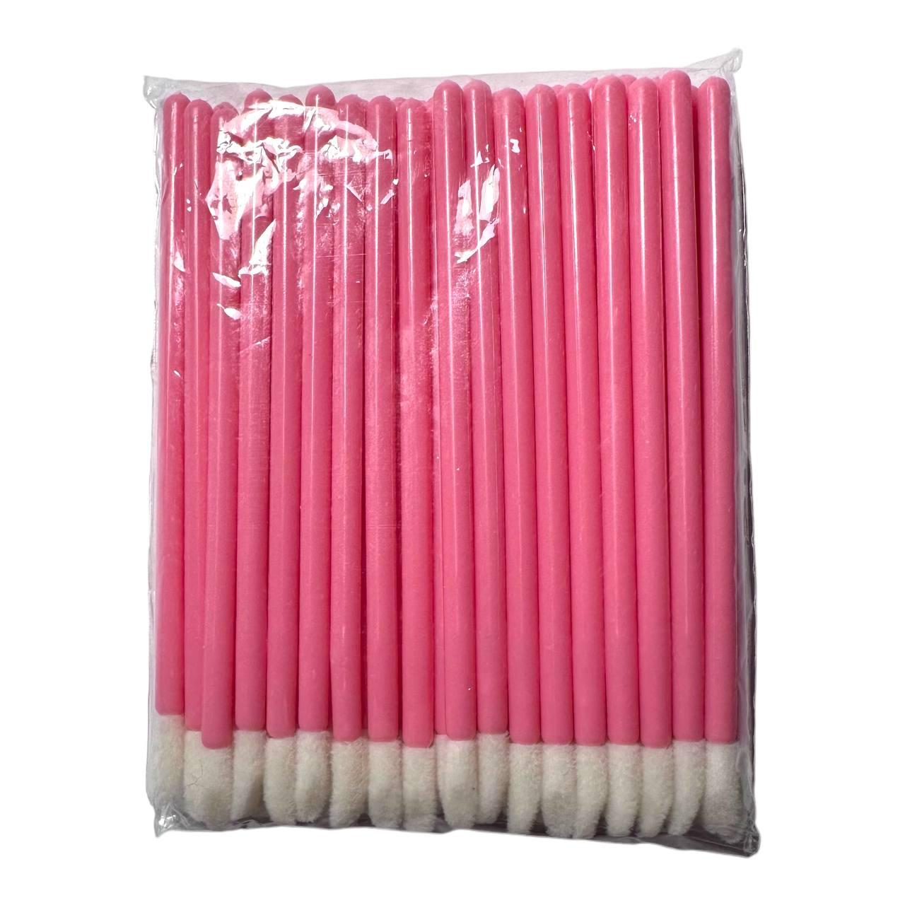 Макробраші аплікатори 50 шт рожеві