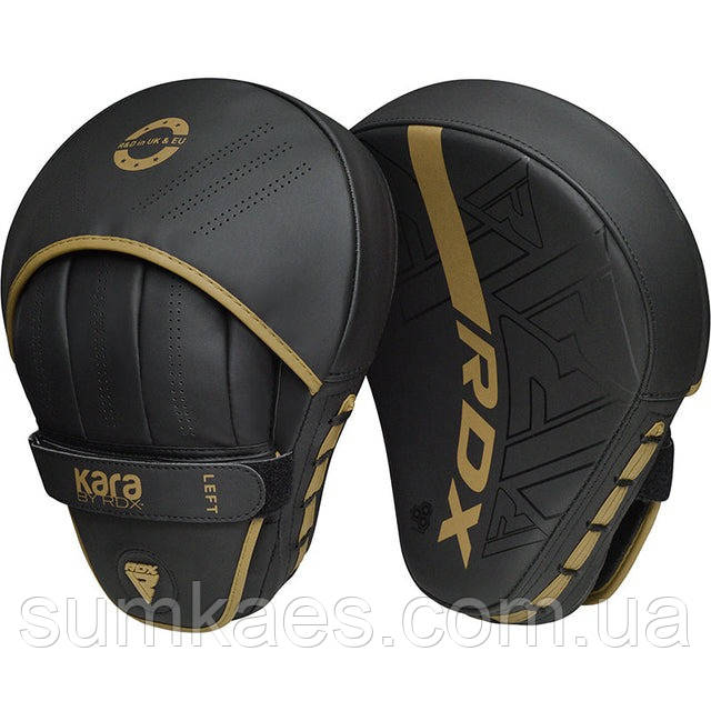 Лапи боксерські RDX F6 KARA Matte Golden, фото 1