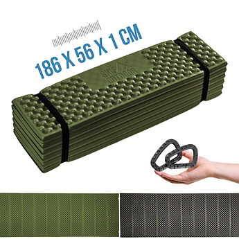 Каремат складаний гармошка SKIF Outdoor Transformer оливковий (186х56х1)