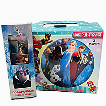 Набір дитячого посуду Холодне серце 5 предметів склокераміка від 2х років, фото 2