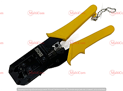 12-02-026. Інструмент обтискний для роз'ємів 6р4с (RJ-11); 8p8c (RJ-45) HS-318