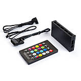 Комплект кулерів для корпусу Vinga RGB fan-04 (5шт) з модулем управління підсвіткою Vinga RGB control-01, фото 5