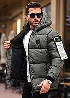 Чоловіча зимова куртка Stone Island D11419 хакі S