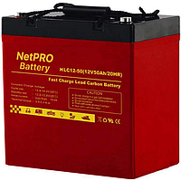 Свинцево-карбоновий акумулятор NetPRO HLC12-50 (12V/50Ah 20HR)