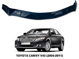 Дефлектор капота (мухобійка) для Toyota Camry 2006-2011 V40 на скотче (Defl)