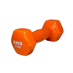 Гантель з вініловим покриттям SNS 2 (1x2кг)  гантель 2 кг