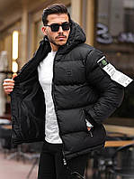 Чоловіча зимова куртка Stone Island D11418 чорна S