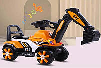 Екскаватор дитячий трактор великий Spoko SP-128 жовтий, фото 3